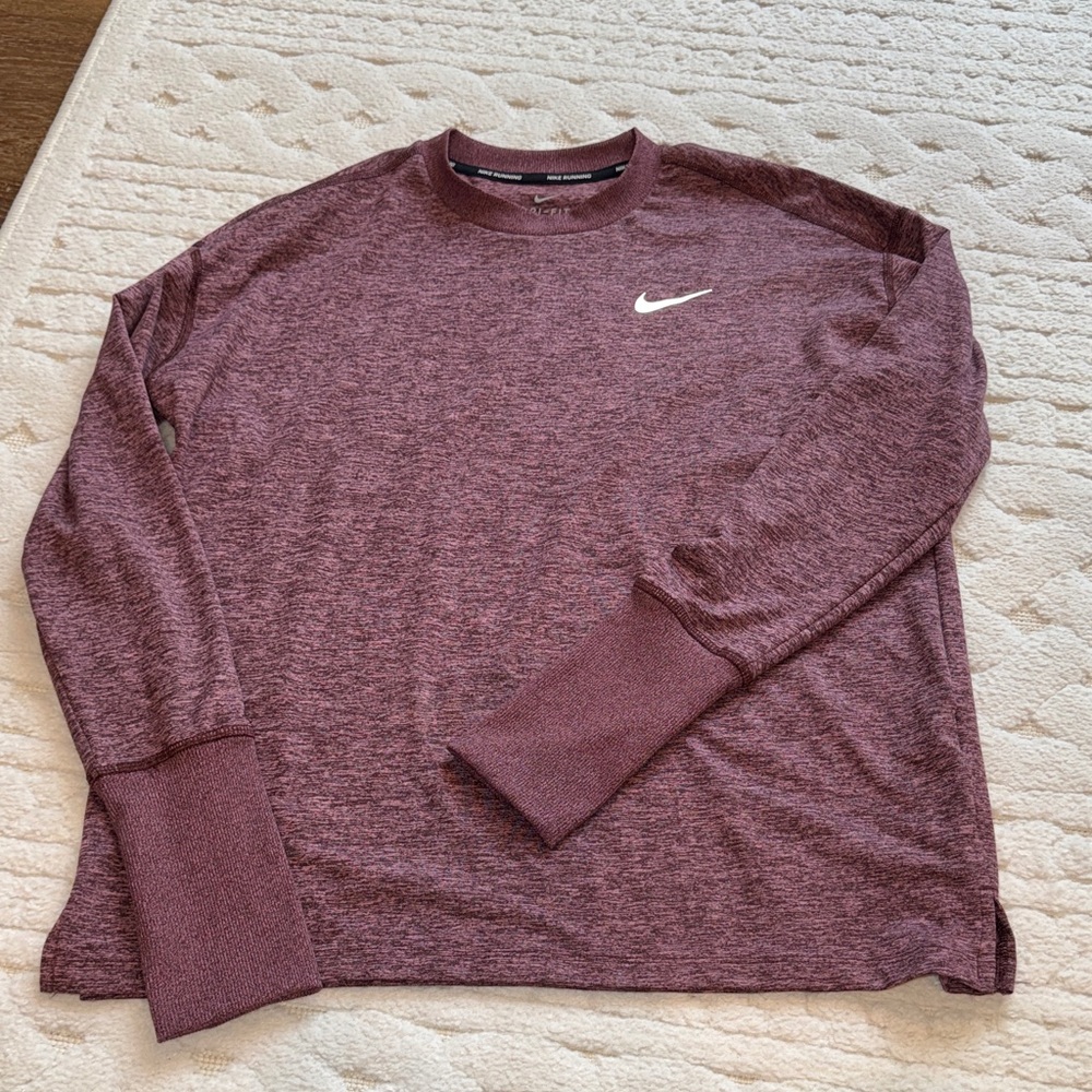Nike Burgundy Long Sleeve Top